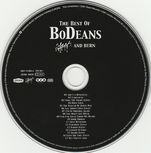 BoDeans -The Best Of The BoDeans Slash And Burn