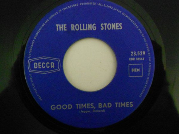 The Rolling Stones -It's All Over Now / Good Times, Bad Times