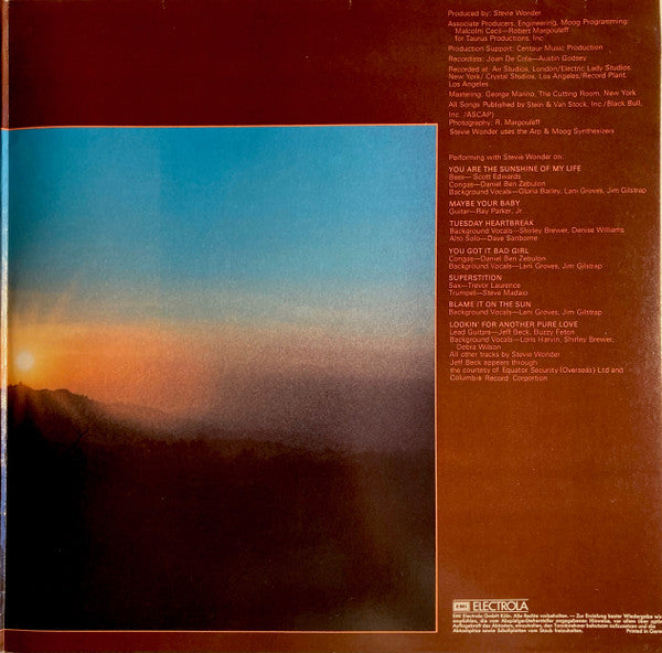Stevie Wonder -Talking Book