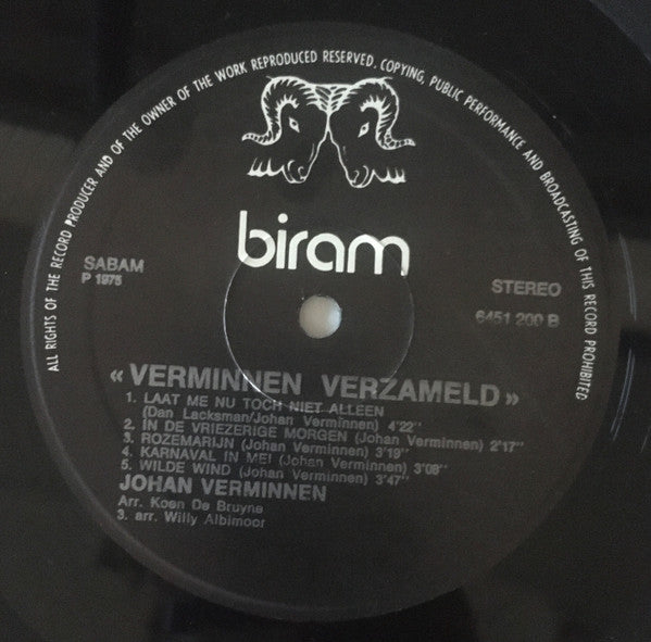 Johan Verminnen -Verminnen Verzameld