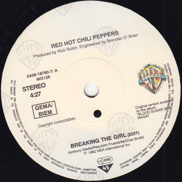 Red Hot Chili Peppers -Breaking The Girl