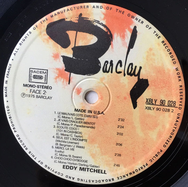 Eddy Mitchell -Made In USA
