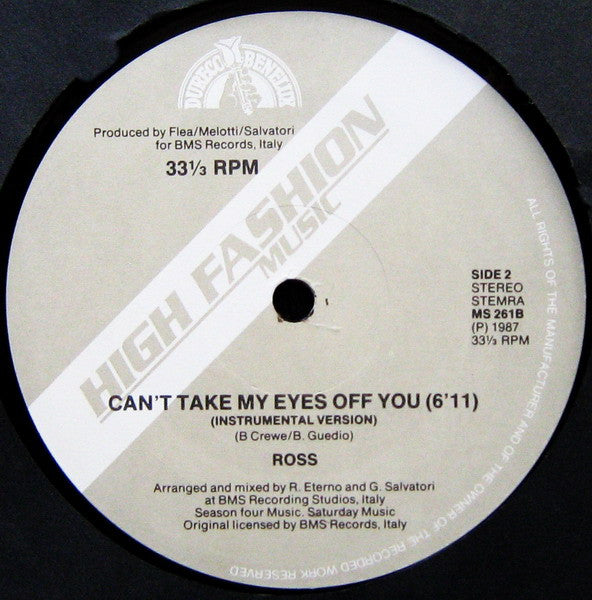 Ross -Can't Take My Eyes Off You
