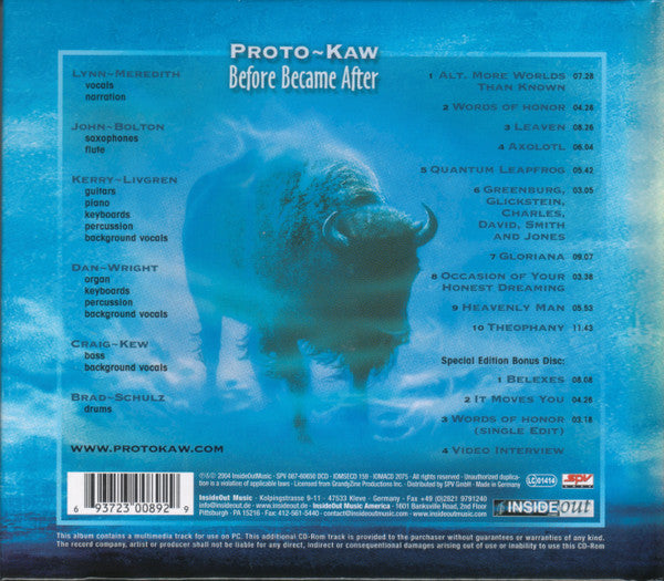 Proto-Kaw -Before Became After