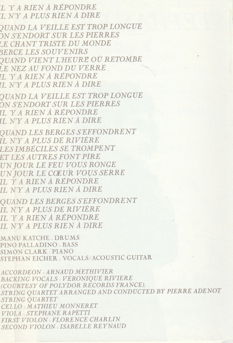 Stephan Eicher - Engelberg