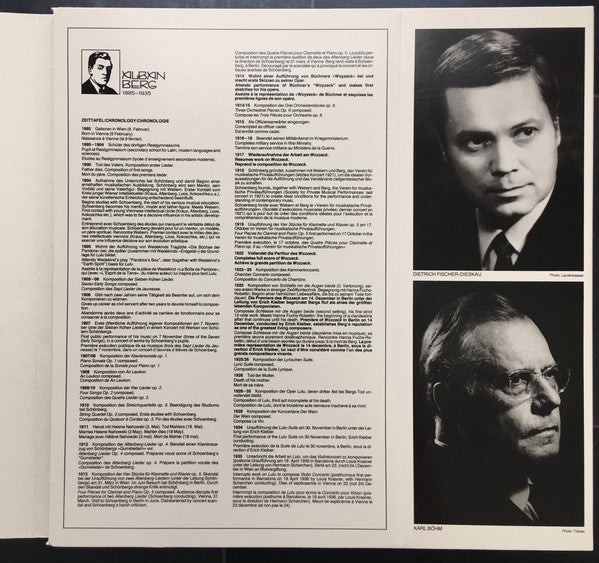 Alban Berg - Die Verlegten Werke - Published Works - Œevres Publiees