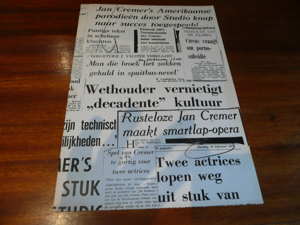 Jan Cremer -De Stukken Van Jan Cremer