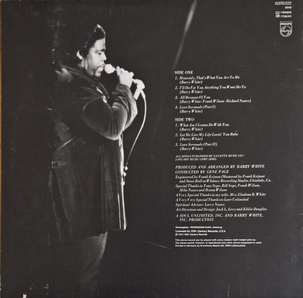 Barry White - Just Another Way To Say I Love You