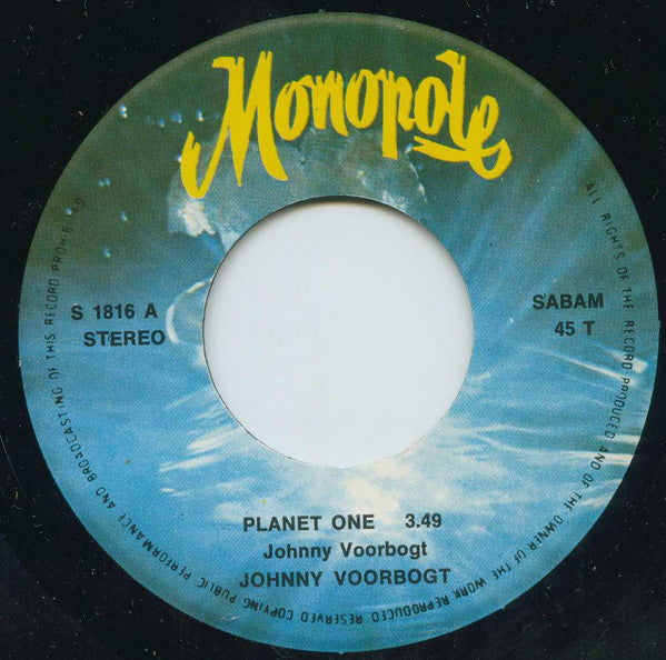 Johnny Voorbogt -Planet One