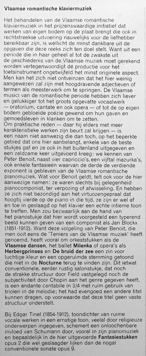 Various - Luister Van De Muziek In Vlaanderen 4 - Romantische Pianomuziek