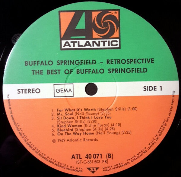 Buffalo Springfield -Retrospective - The Best Of Buffalo Springfield