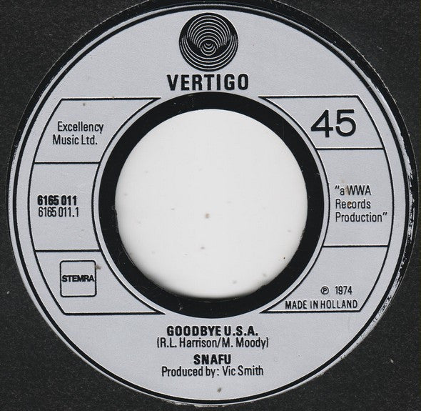 Snafu (6) -Goodbye U.S.A. / Dixie Queen