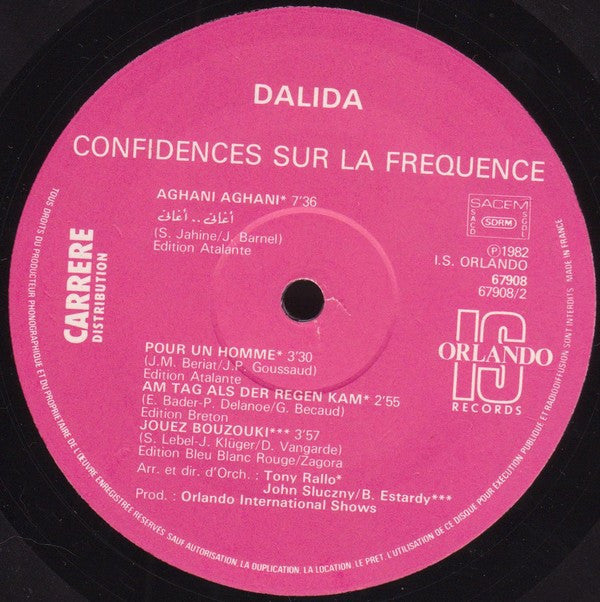Dalida -Confidences Sur La Fréquence