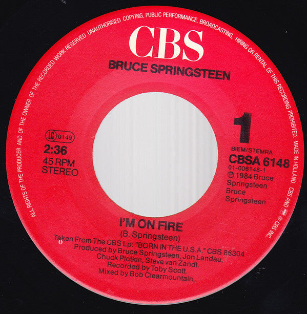Bruce Springsteen -I'm On Fire