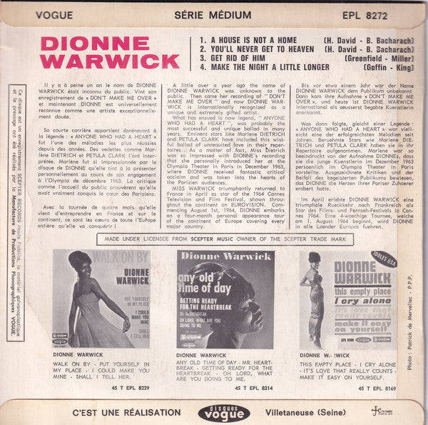 Dionne Warwick -A House Is Not A Home