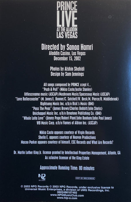 Prince -Live At The Aladdin Las Vegas