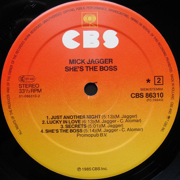 Mick Jagger -She's The Boss