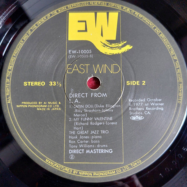The Great Jazz Trio -The Great Jazz Trio Direct From L.A.
