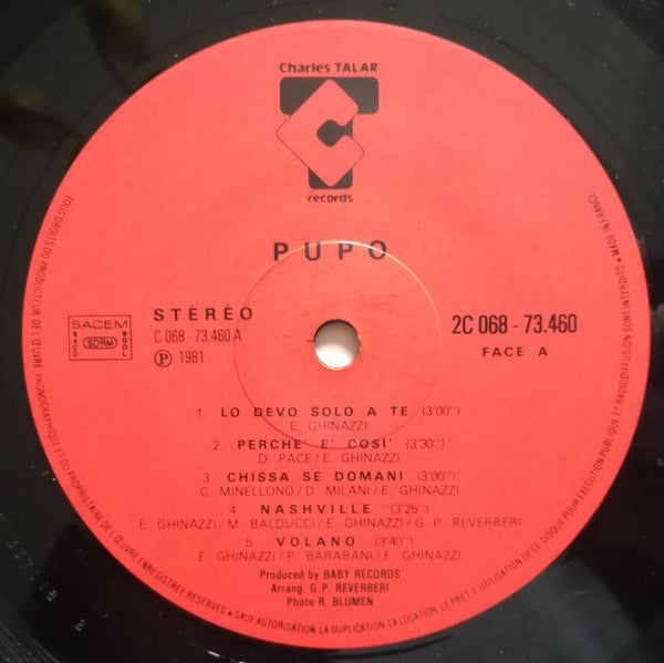 Pupo -Lo Devo Solo A Te