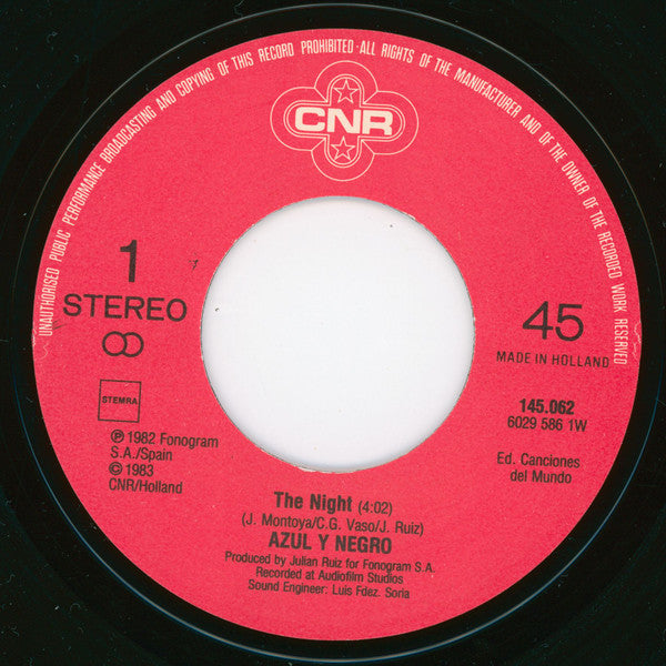 Azul Y Negro - The Night