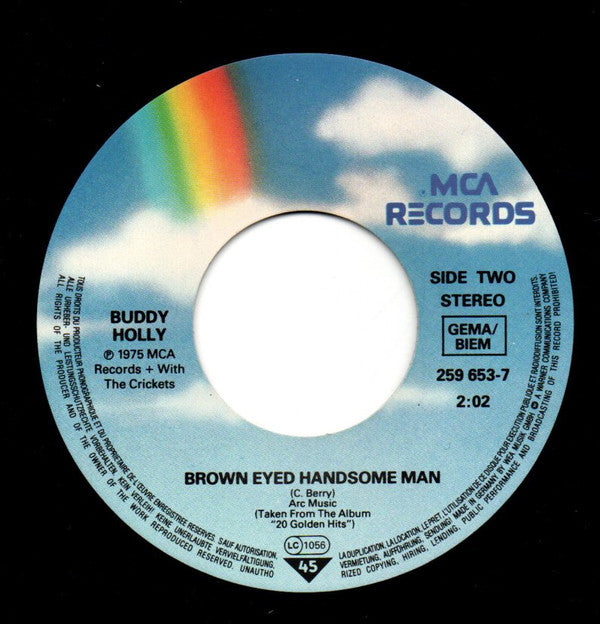 Buddy Holly -Peggy Sue / Browneyed Handsome Man