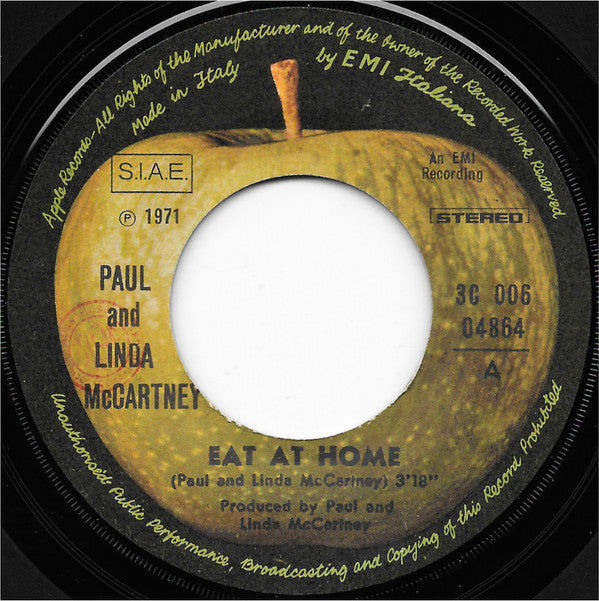 Paul & Linda McCartney -Eat At Home / Smile Away