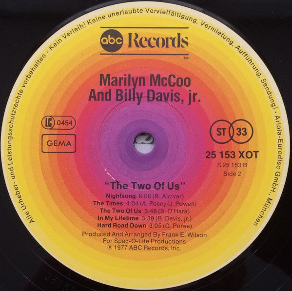 Marilyn McCoo & Billy Davis Jr. -The Two Of Us