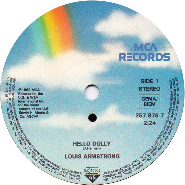 Louis Armstrong -Hello Dolly / What A Wonderful World