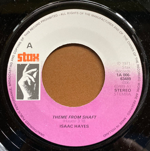 Isaac Hayes -Theme From Shaft / (If Loving You Is Wrong) I Don't Want To Be Right