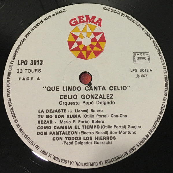Celio González Con La Orquesta De Pepé Delgado -Que Rico Canto Celio