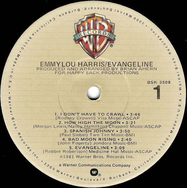 Emmylou Harris -Evangeline