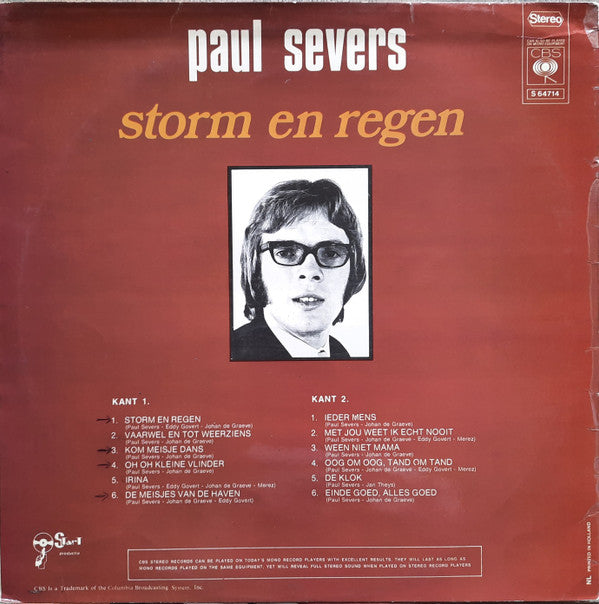 Paul Severs -Storm En Regen