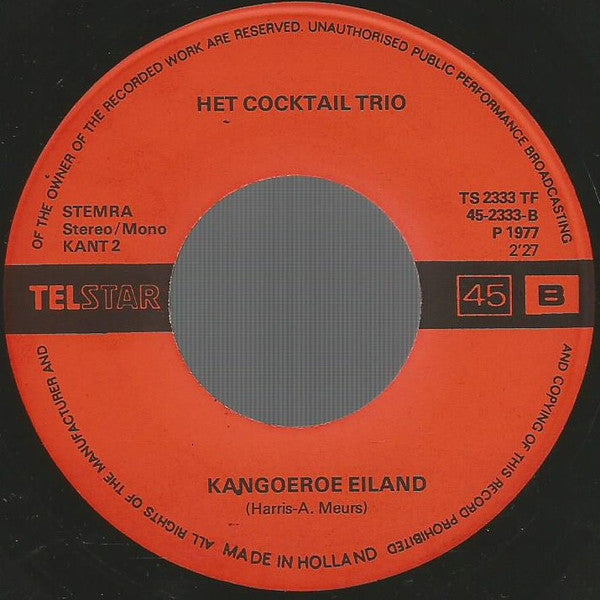 Het Cocktail Trio* - Batje Vier / Kangoeroe Eiland