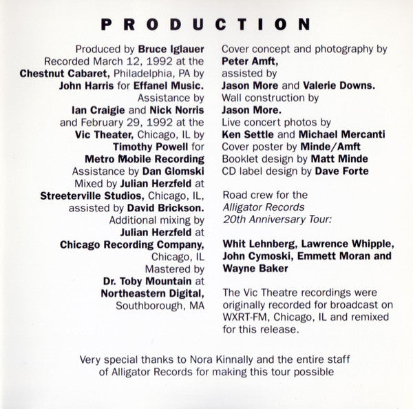 Various - The Alligator Records 20th Anniversary Tour