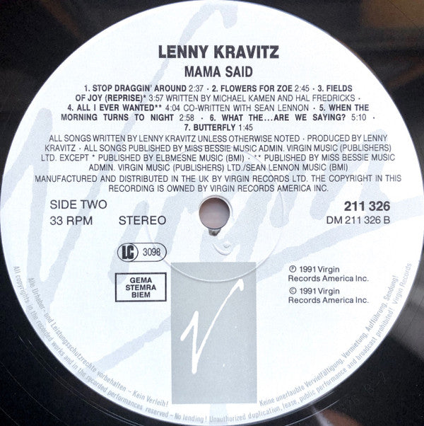 Lenny Kravitz -Mama Said
