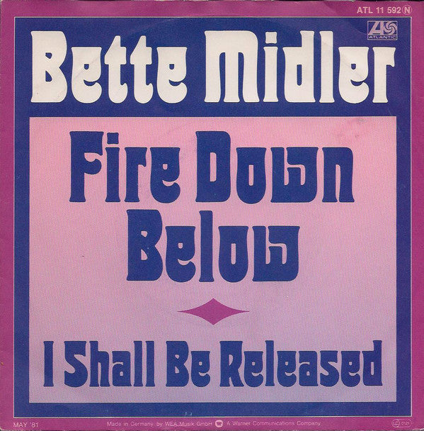 Bette Midler -Fire Down Below