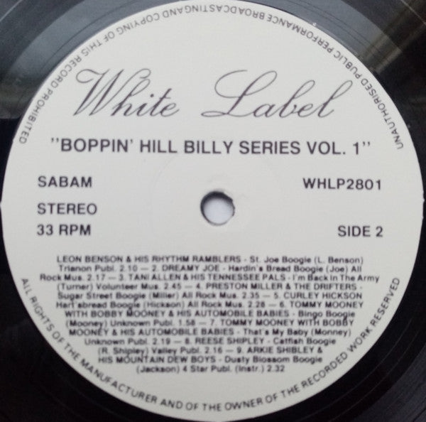 Various -Boppin' Hillbilly Series Vol. 1