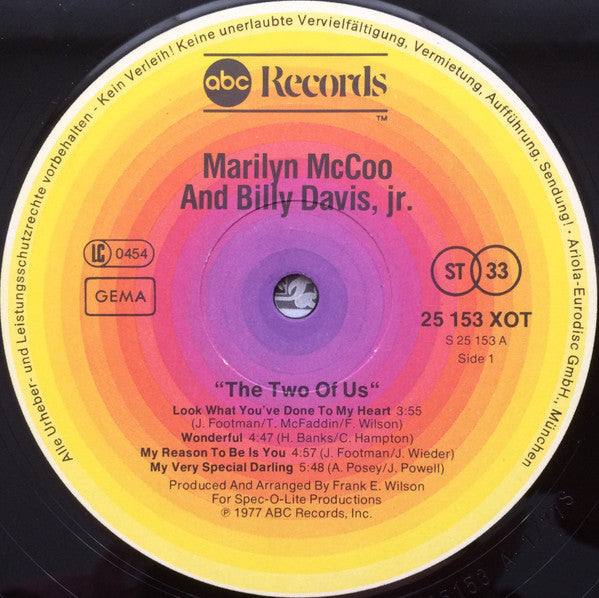 Marilyn McCoo & Billy Davis Jr. -The Two Of Us