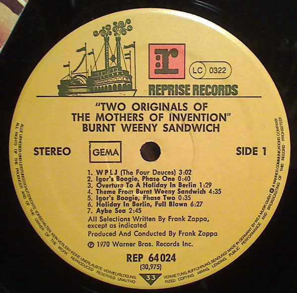 The Mothers Of Invention* -2 Originals Of The Mothers Of Invention