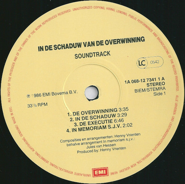 Henny Vrienten -In De Schaduw Van De Overwinning