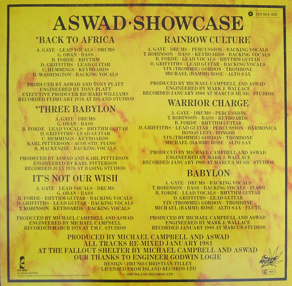 Aswad -Showcase