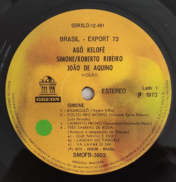 Simone (3) Et Roberto Ribeiro -A Bruxelles Brasil Export 73