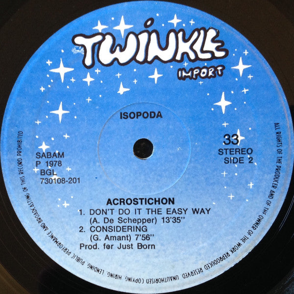 Isopoda -Acrostichon