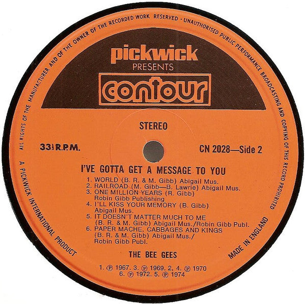 The Bee Gees* - I've Gotta Get A Message To You