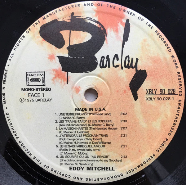 Eddy Mitchell -Made In USA