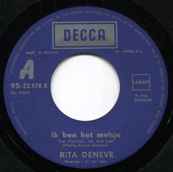 Rita Deneve -Ik Ben Het Meisje