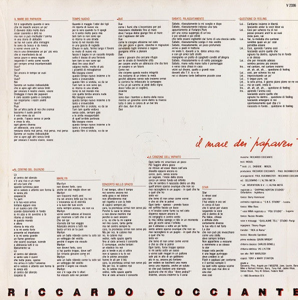 Riccardo Cocciante -Il Mare Dei Papaveri