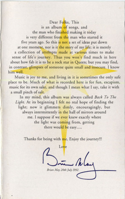 Brian May - Back To The Light