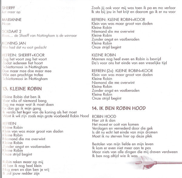 "Robin Hood" De Musical Cast -Robin Hood - De Musical