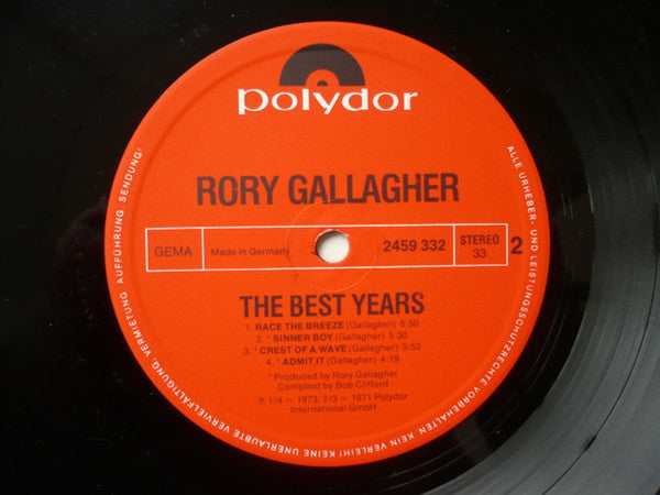Rory Gallagher -The Best Years